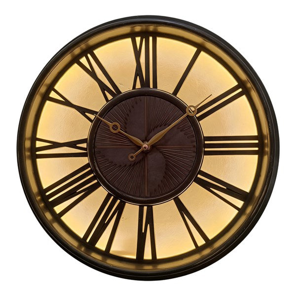 Bronze LED Wall Clock