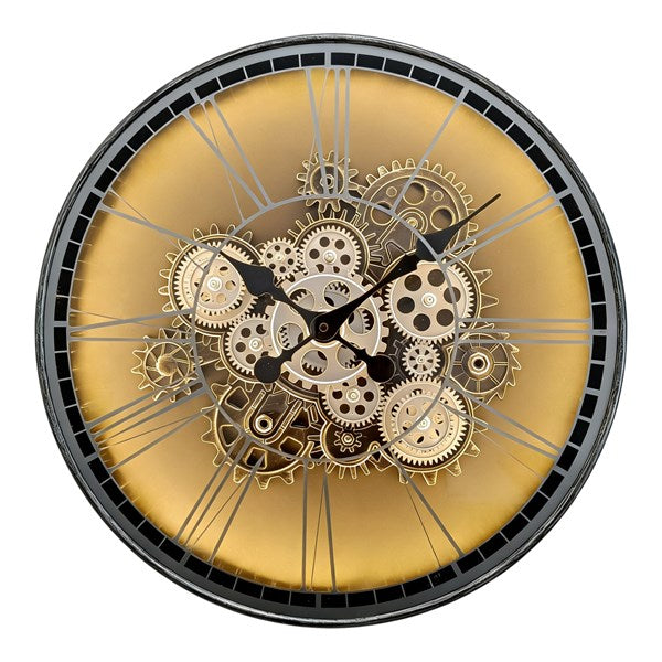 Antique Silver LED Wall Clock