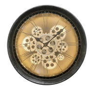 Antique Silver LED Wall Clock