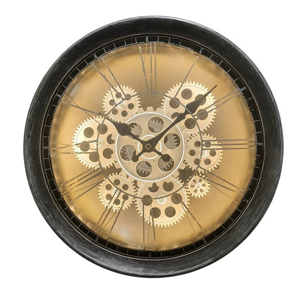 Antique Silver LED Wall Clock