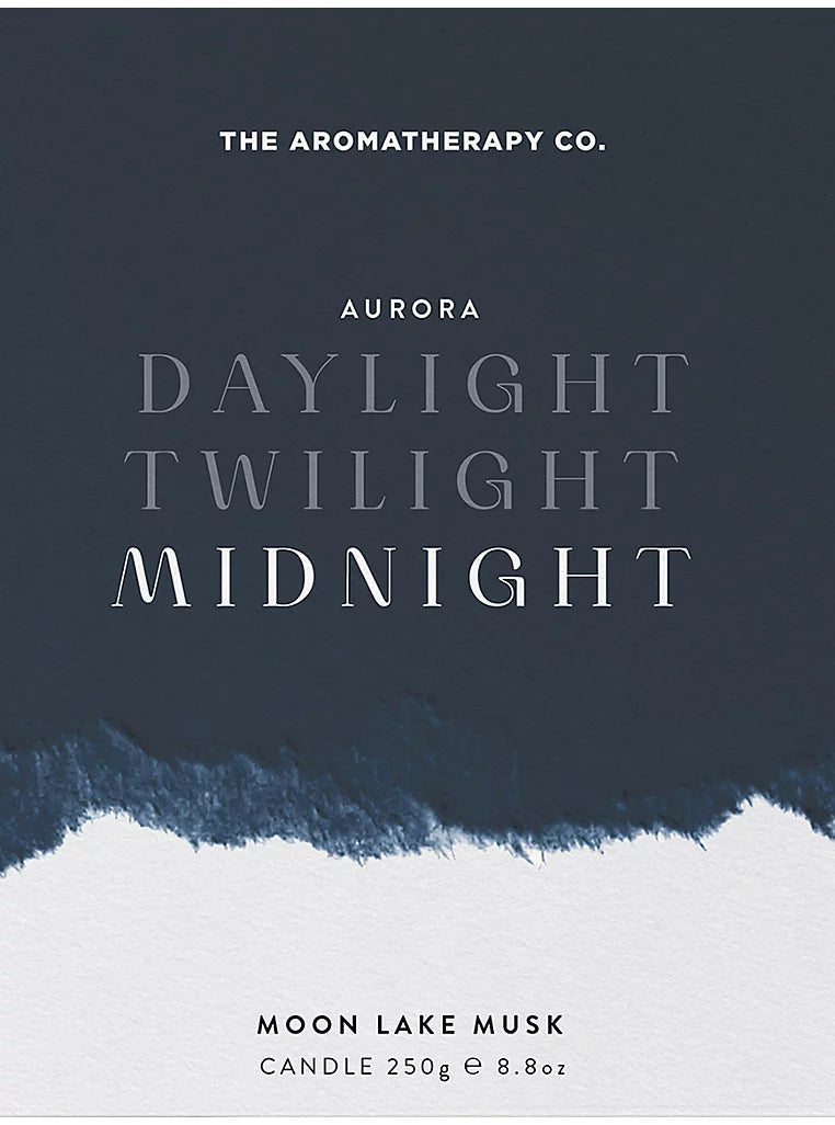 250g Aurora Midnight Ceramic Candle Moon Lake Musk