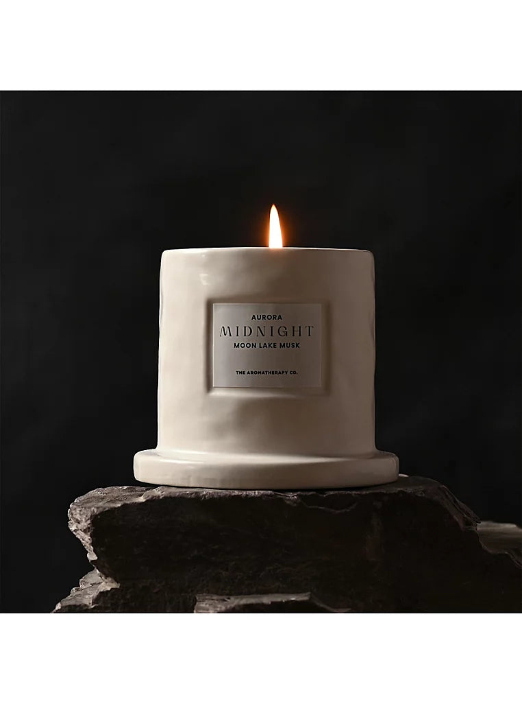 250g Aurora Midnight Ceramic Candle Moon Lake Musk