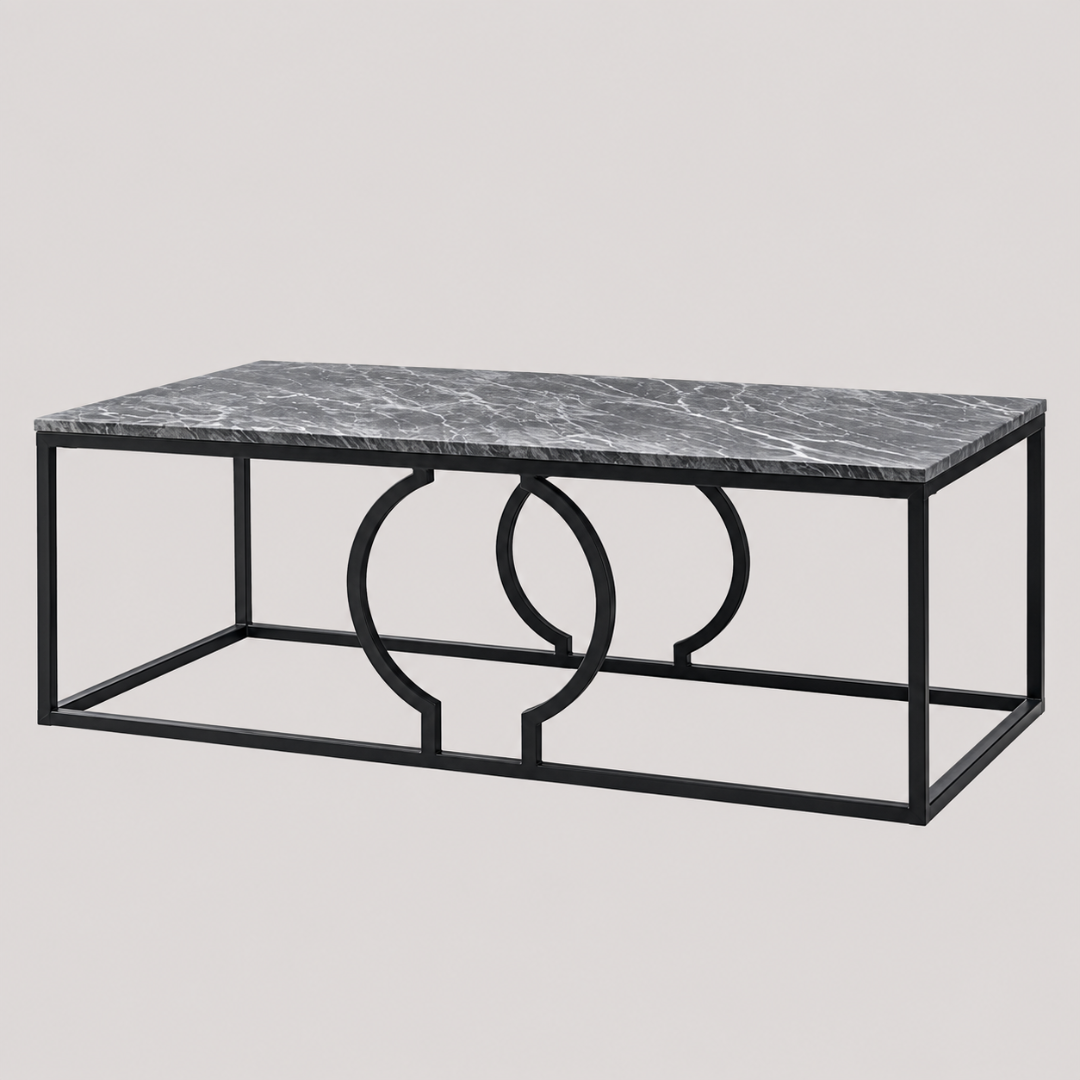 Alora Black Metal Coffee Table