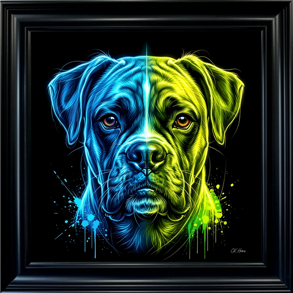 Boxer - Framed Animal Wall Art