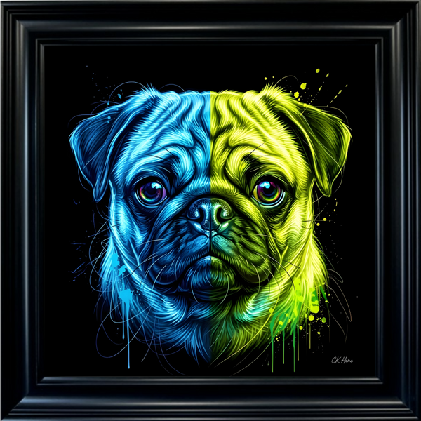 Pug - Framed Animal Wall Art