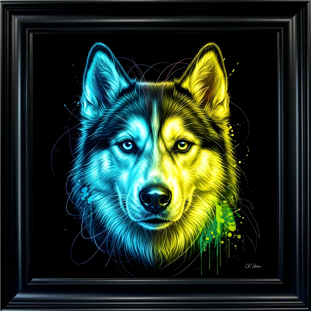 Husky - Framed Animal Wall Art