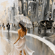 Gentle Breeze in London - Framed Wall Art