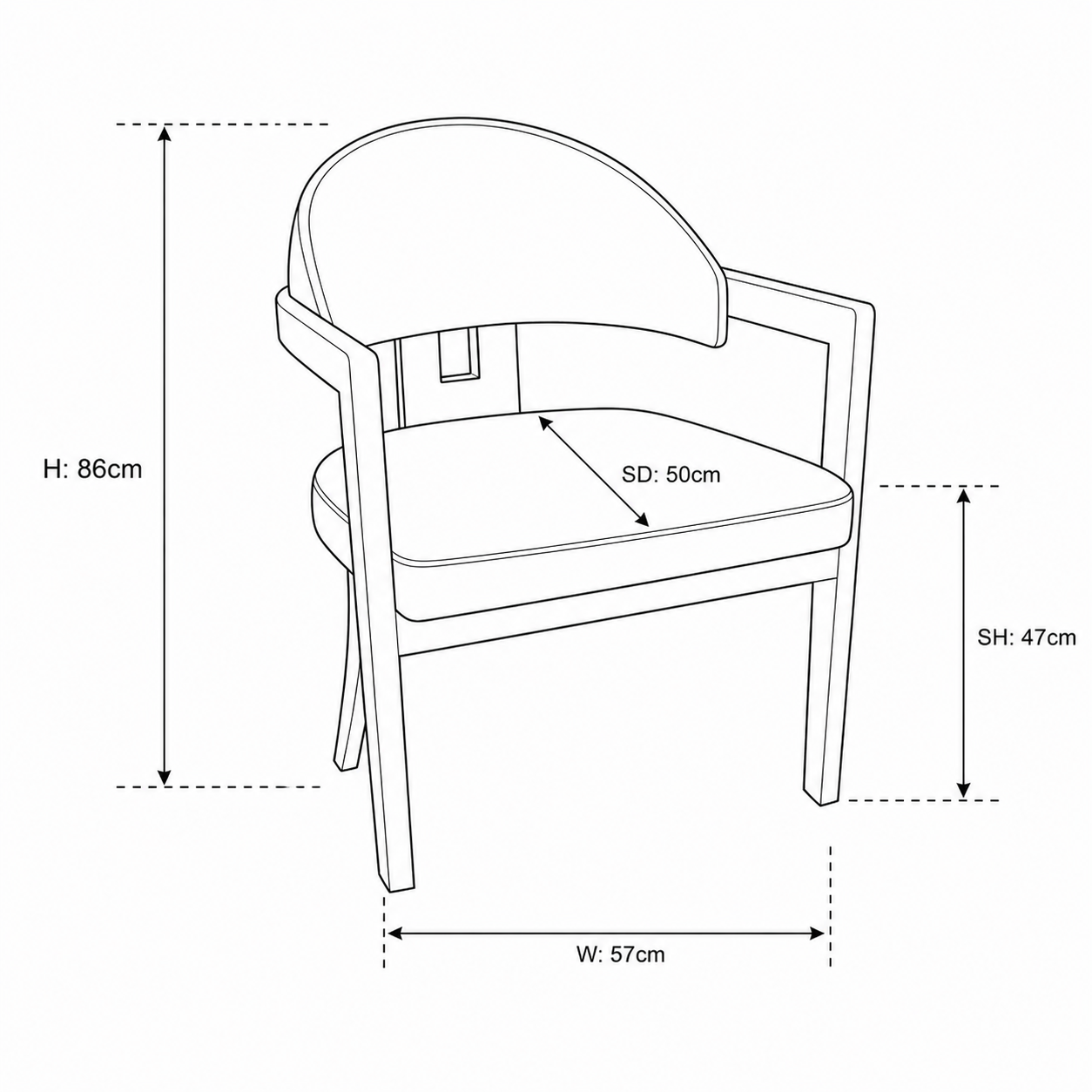 Solar T Dining Chair