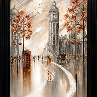 Gentle Breeze in London - Framed Wall Art