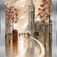 Gentle Breeze in London - Framed Wall Art