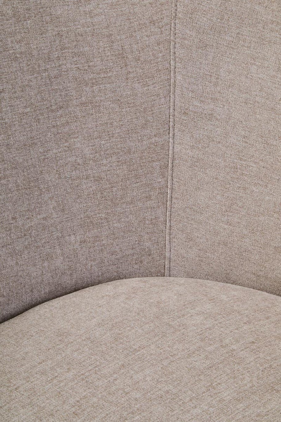 Daphne Taupe Chenille Curved Chair