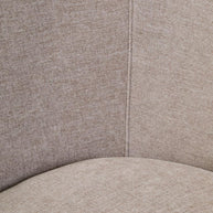 Daphne Taupe Chenille Curved Chair