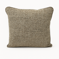 Textured brown cushion on a white background