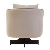 Hale Grey Velvet Swivel Chair