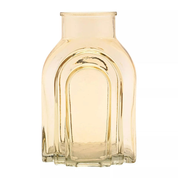 Hestia Glass Vase - Amber