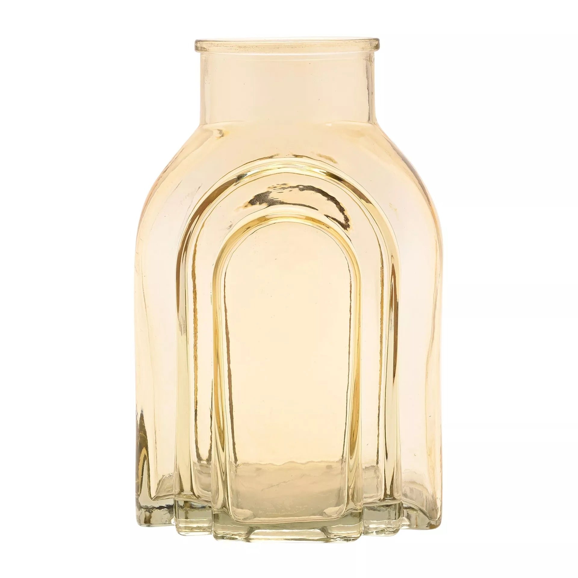 Hestia Glass Vase - Amber