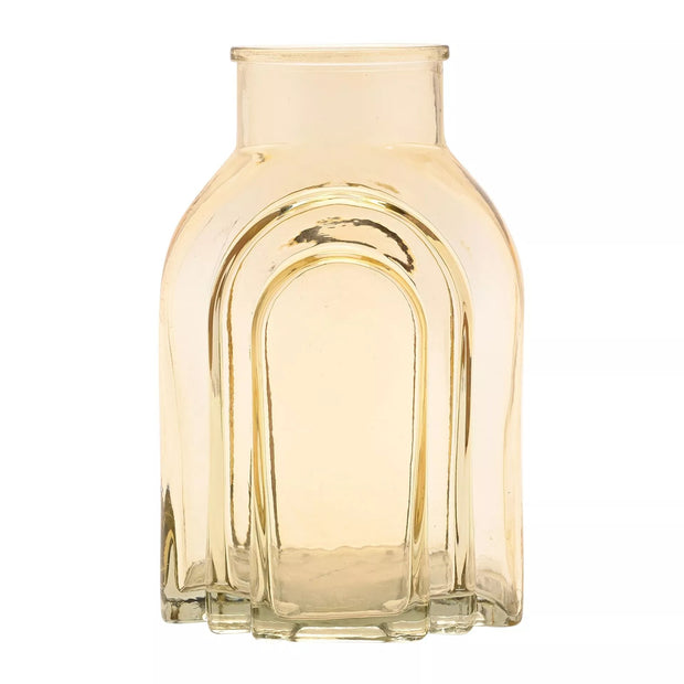 Hestia Glass Vase - Amber