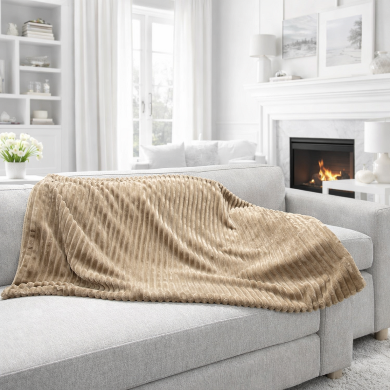 Tia Mocha Throw - Medium