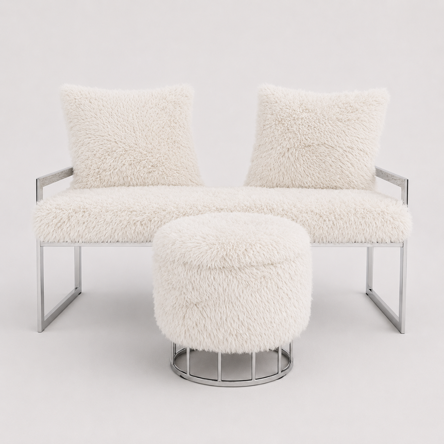 Mika Bench & Set of 2 Cushions