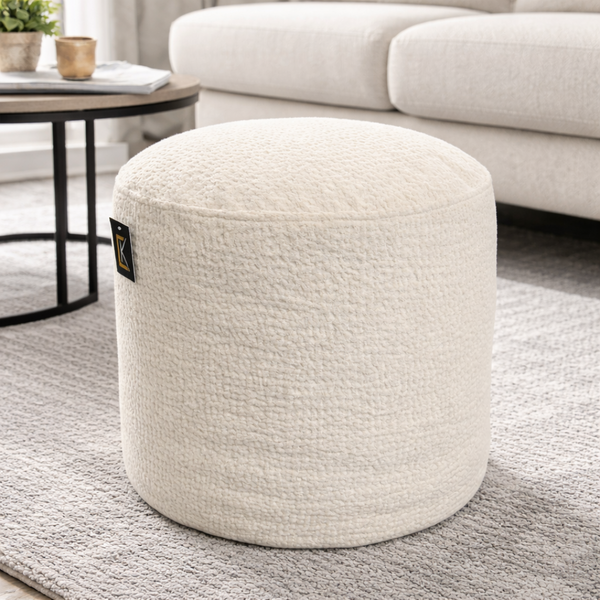 Jaguar Cream Foot Stool