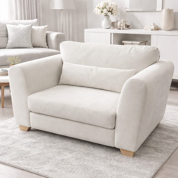 Cuddle Chair in Solar Cloud White