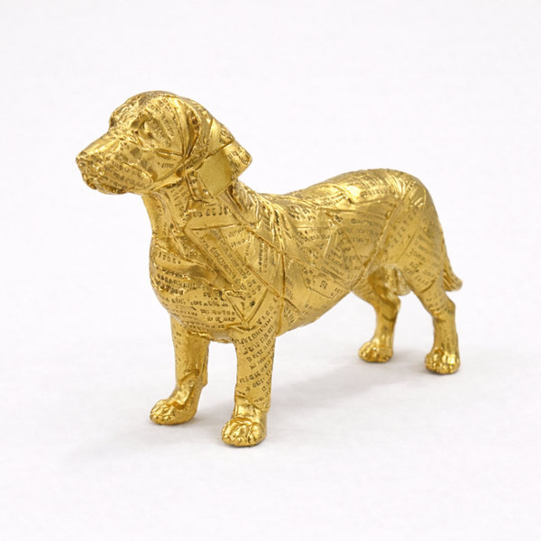 Dachshund Figure – Gold Finish