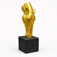 The Horse Head - Gold Finish