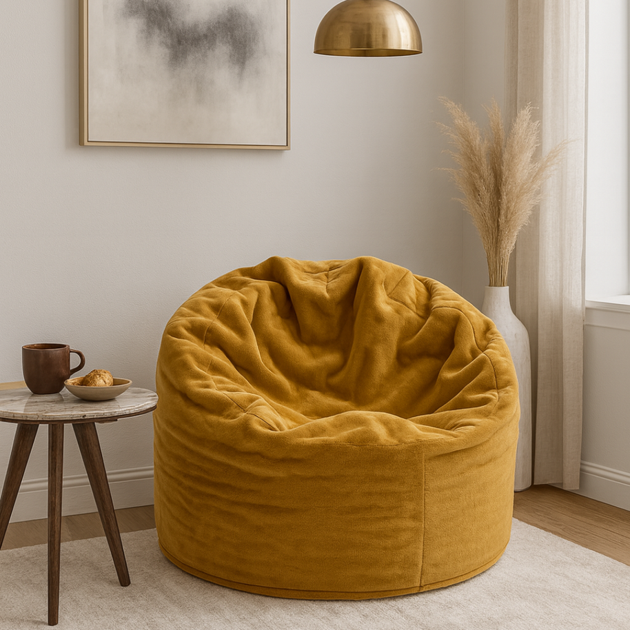 Corto Burnt Orange Handmade Beanbag