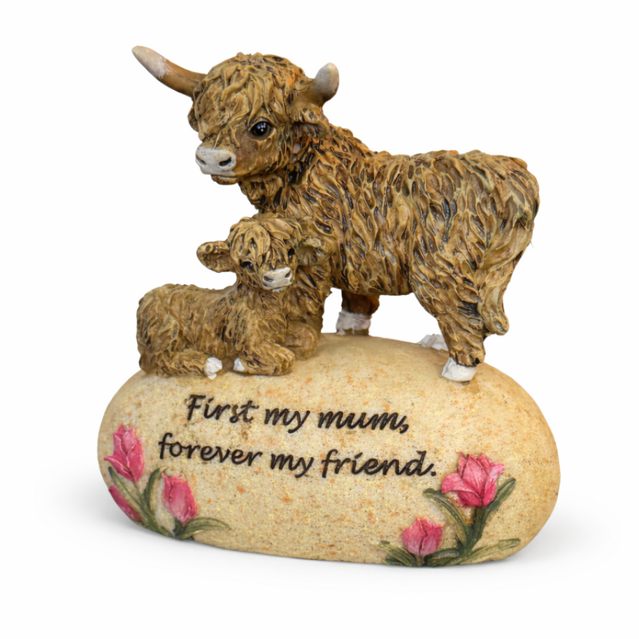 Highland Mum & Calf Keepsake Ornament
