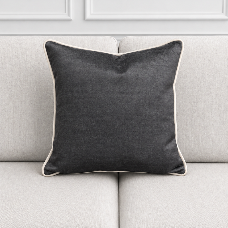 Vogue Cushion with White Piping