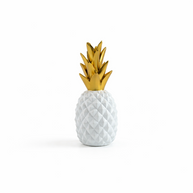 White & Gold Pineapple Ornament