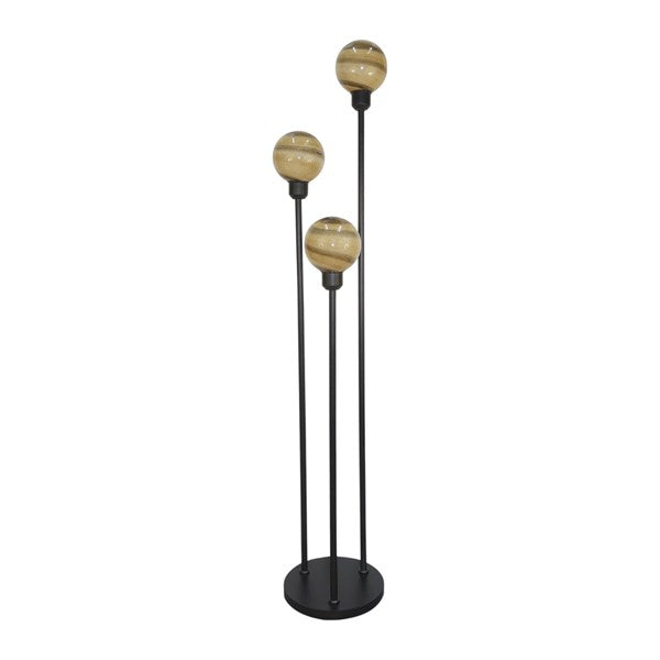 Brown Swirl Floor Lamp