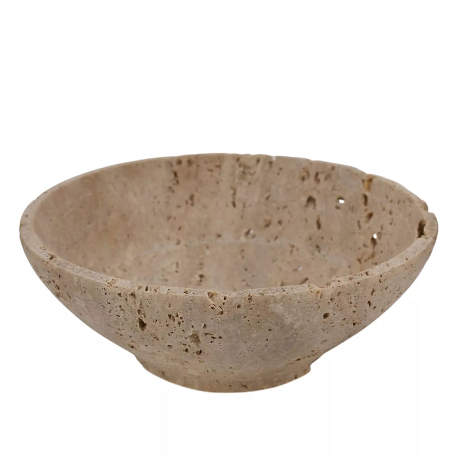 Hestia Travertine Decorative Bowl - 15cm