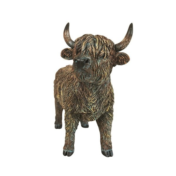 Highland Cow Standing 18x16cm