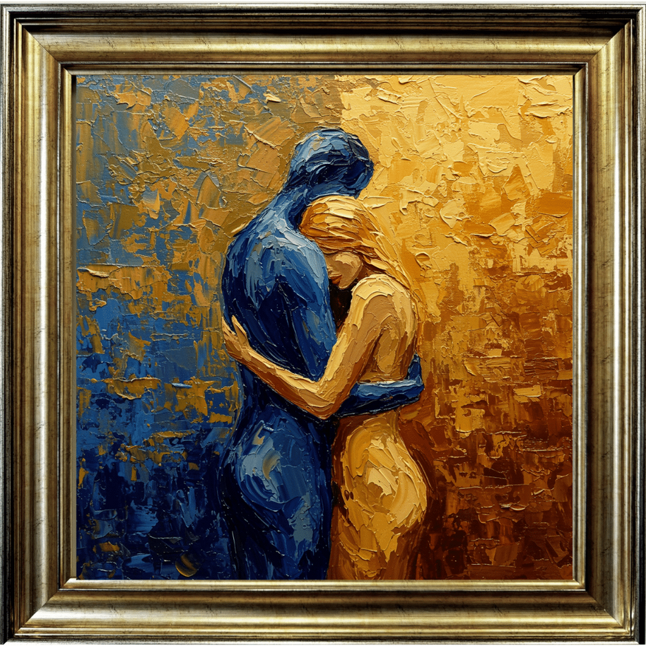The Hug - Abstract Wall Art