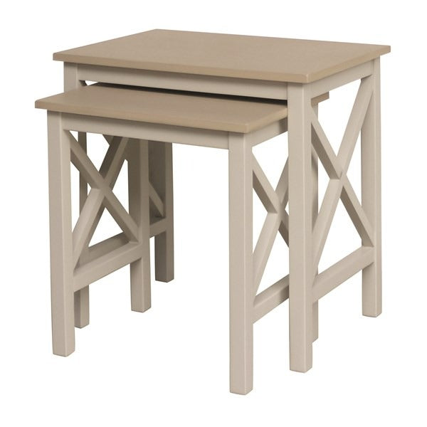 Linen 2 Nesting Table