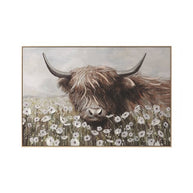 Highland Cow Field Canvas