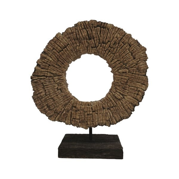 Wood Effect LED Lamp 38cm