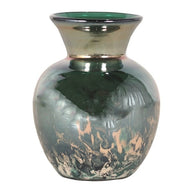 Green Lustre Bulb Vase