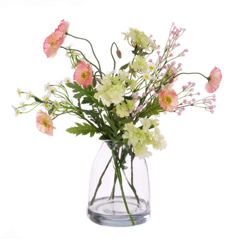 Wild Poppies, Gyp & Daisies in Vase