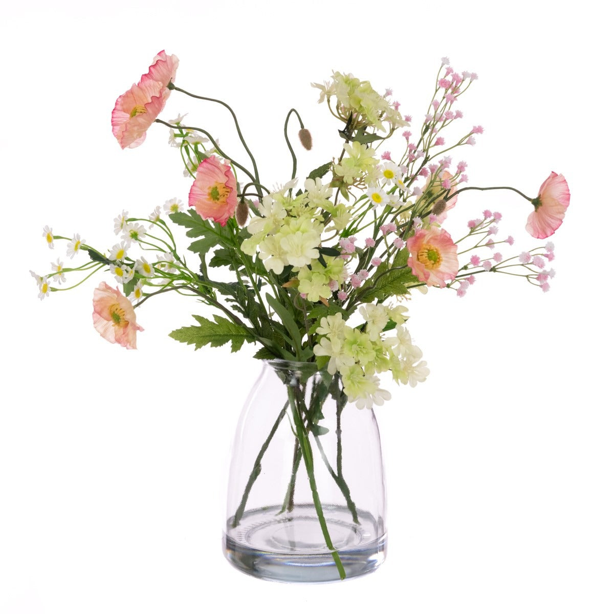Wild Poppies, Gyp & Daisies in Vase