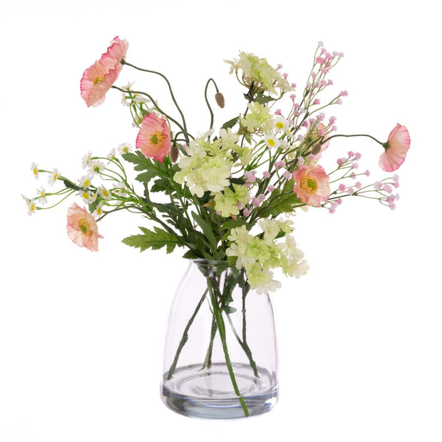 Wild Poppies, Gyp & Daisies in Vase