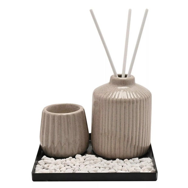 Hestia Ceramic Diffuser Vessel Set - Natural
