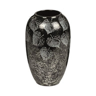 Silver Leaf Rounded Vase
