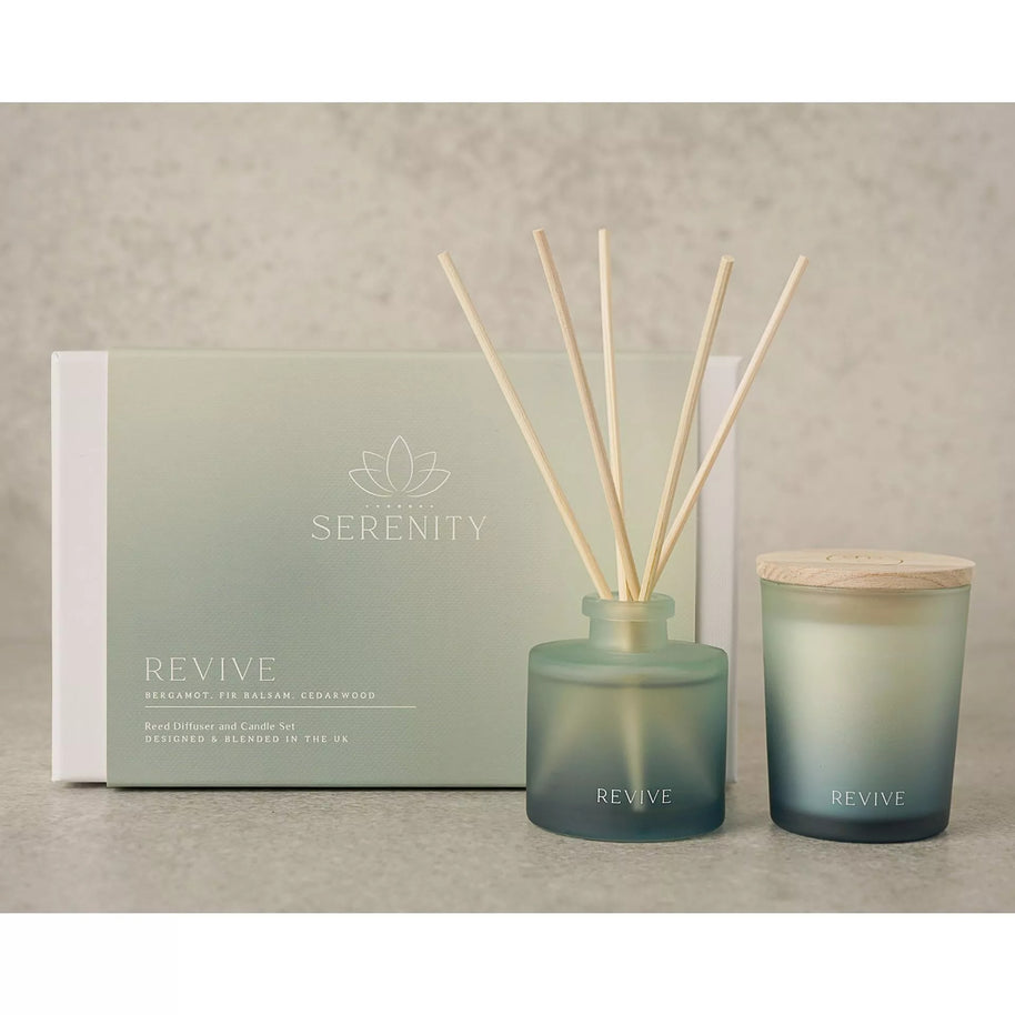 Serenity Revive 70g Candle & 50ml Diffuser Set