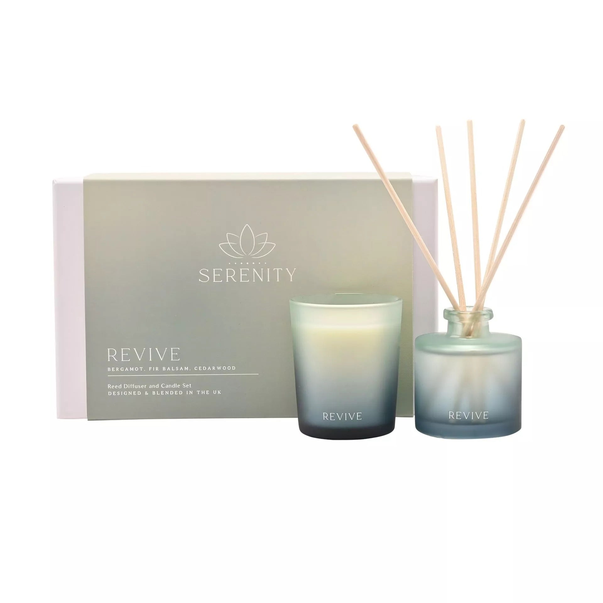 Serenity Revive 70g Candle & 50ml Diffuser Set