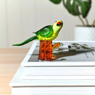 Objets d'art Glass Miniature Figurine - Polly Parrot