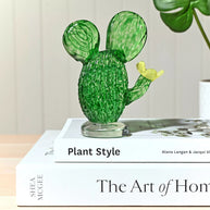 Objets d'art Glass Figurine - Cactus