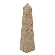 Hestia Travertine Obelisk - 20cm