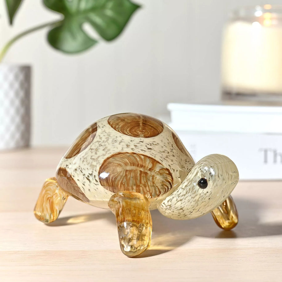 Objets d'art Glass Figurine - Tortoise